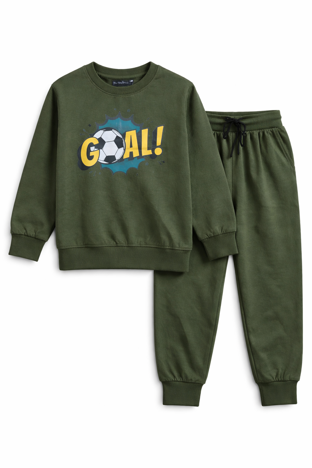 Olive "Goal" T-Shirt & Joggers PlayweBoysar Set – Lightweight Summer Travelwear