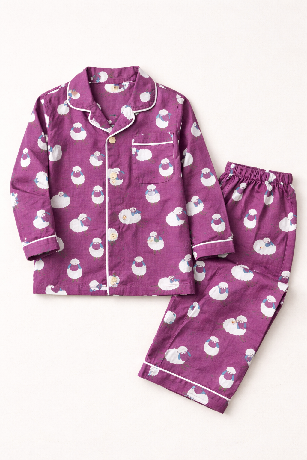 Lavender Dream Sheep Nightsuit Set